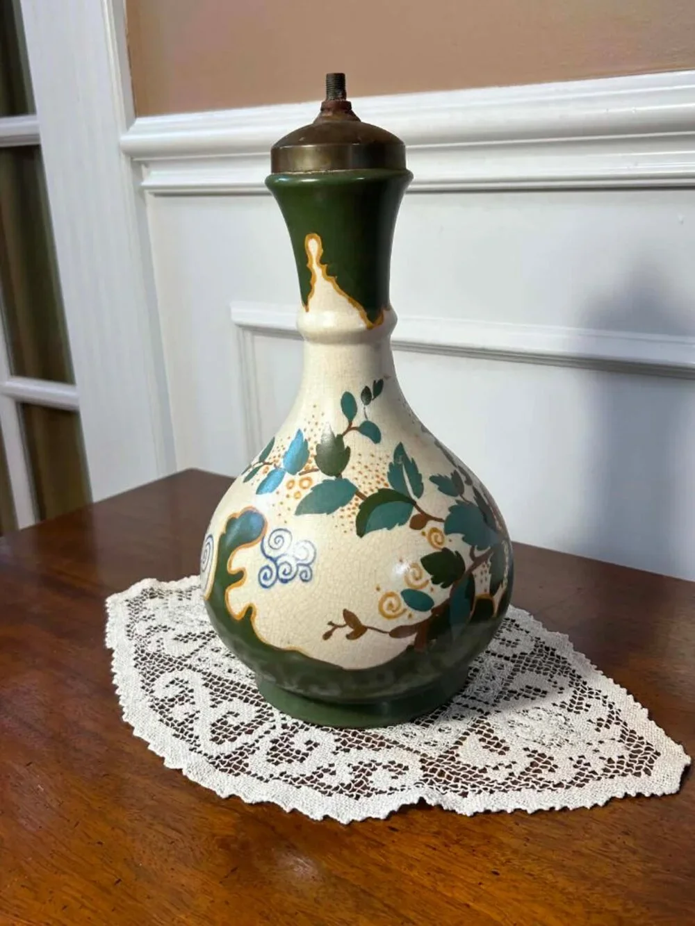 Vintage 1920s Dutch Art Pottery Lamp Base - Arnhemsche Fayence